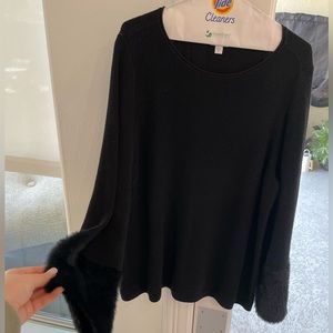 J. Jill sweater with fur